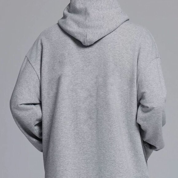 Banana Republic Factory Unisex High-Street Hoodie – M (Gray Space Cotton) - Picture 4 of 7